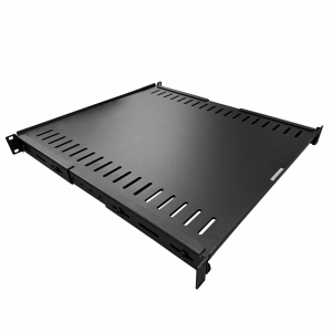 Shelf for racks with adjustable depth